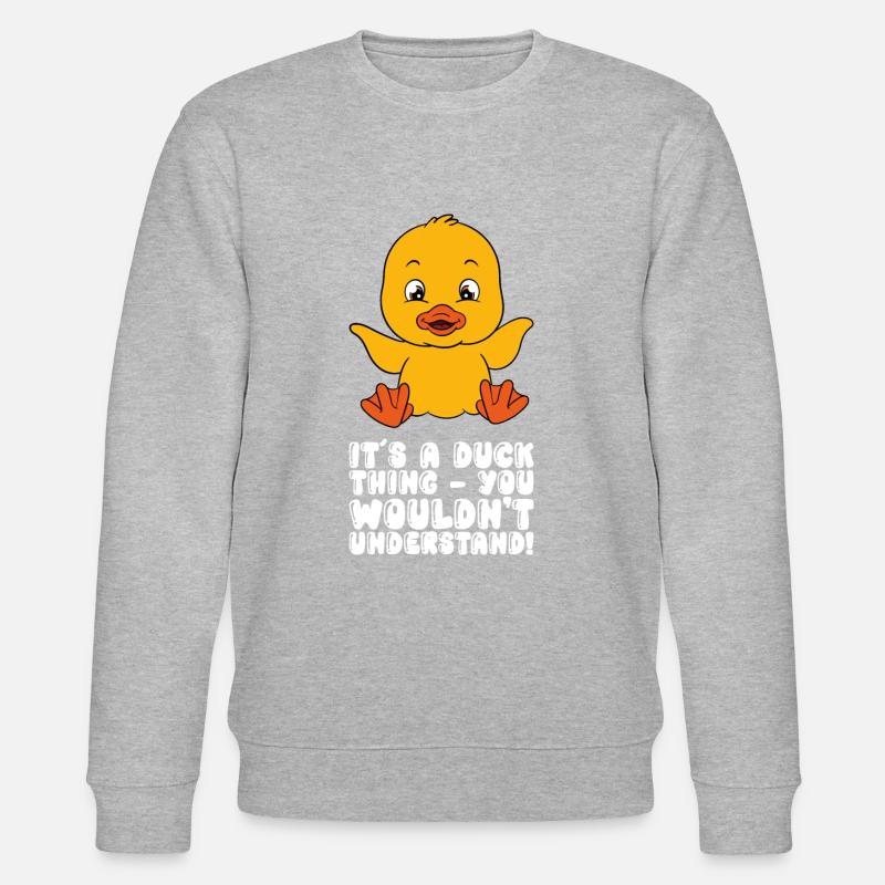 Drôles de canards Canard mignon - Sweat bio CHANGER Stanley/Stella Unisexe - gris chiné