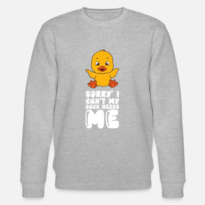 Drôle de canard Canards mignons - Sweat bio CHANGER Stanley/Stella Unisexe - gris chiné