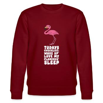 Drôle de flamant rose - Sweat bio CHANGER Stanley/Stella Unisexe - bordeaux - Devant - Nik (191cm) & Marisol (170cm)