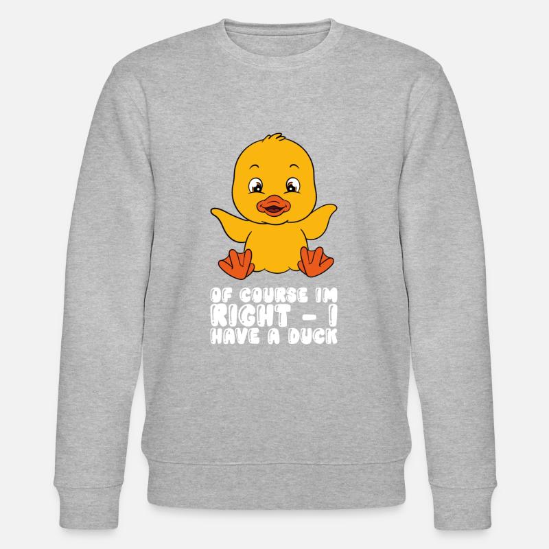 Drôle de canard Canards mignons - Sweat bio CHANGER Stanley/Stella Unisexe - gris chiné