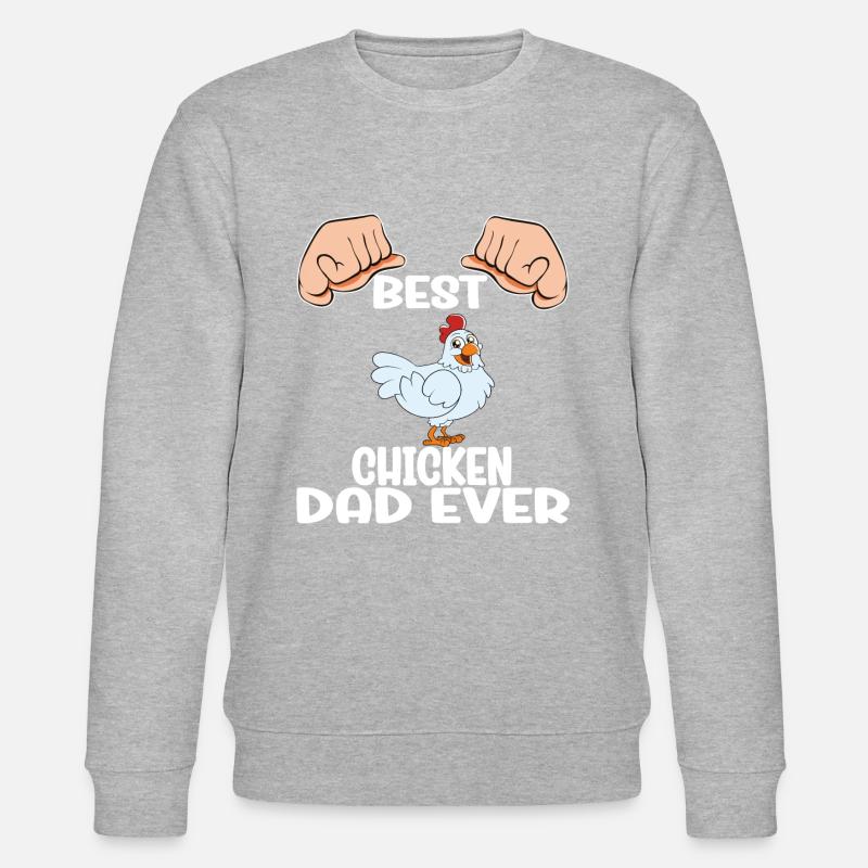 Drôle de poulet disant poulet - Sweat bio CHANGER Stanley/Stella Unisexe - gris chiné