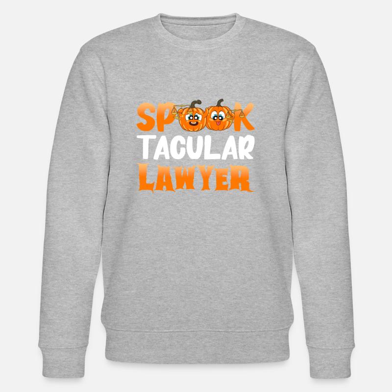 Avocat Halloween Pumpkin - Sweat bio CHANGER Stanley/Stella Unisexe - gris chiné