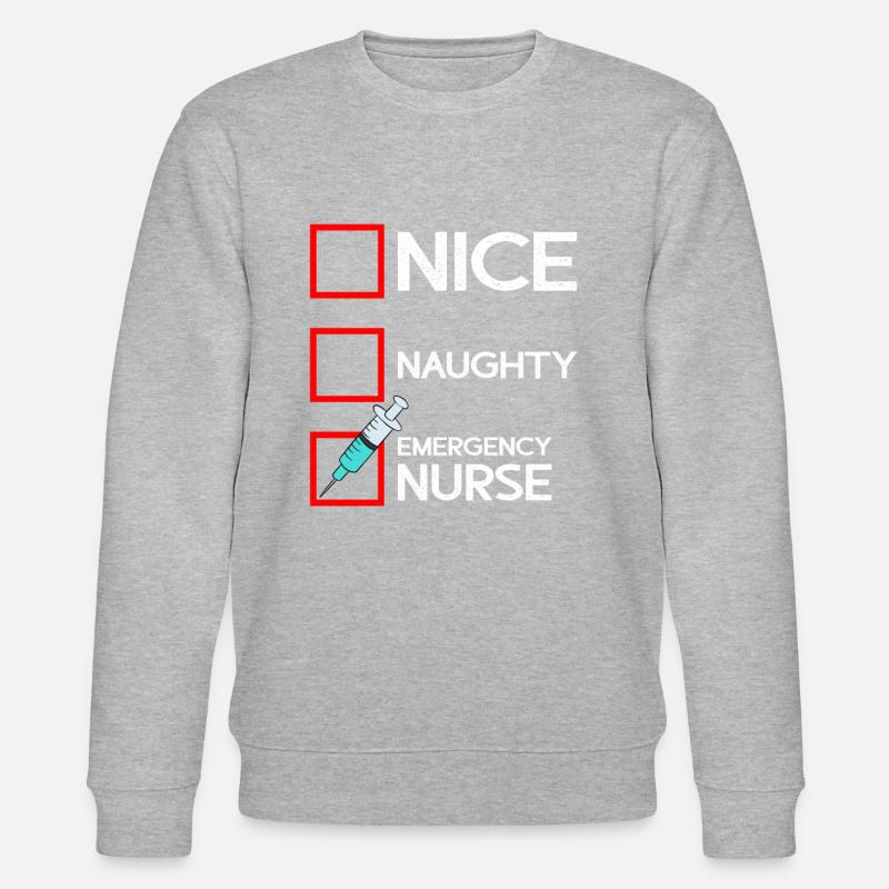 Lustige Krankenschwester Geschenke - Stanley/Stella Unisex Bio-Sweatshirt CHANGER  - Grau meliert