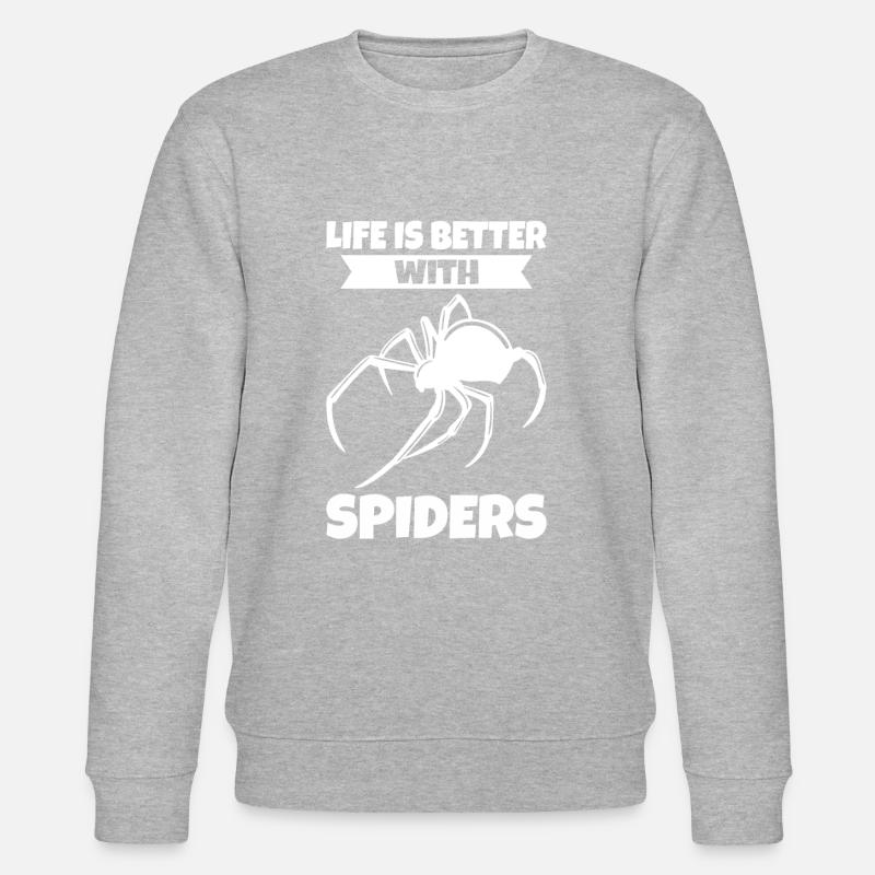 Spider Propriétaire Spider Spider Breeder - Sweat bio CHANGER Stanley/Stella Unisexe - gris chiné