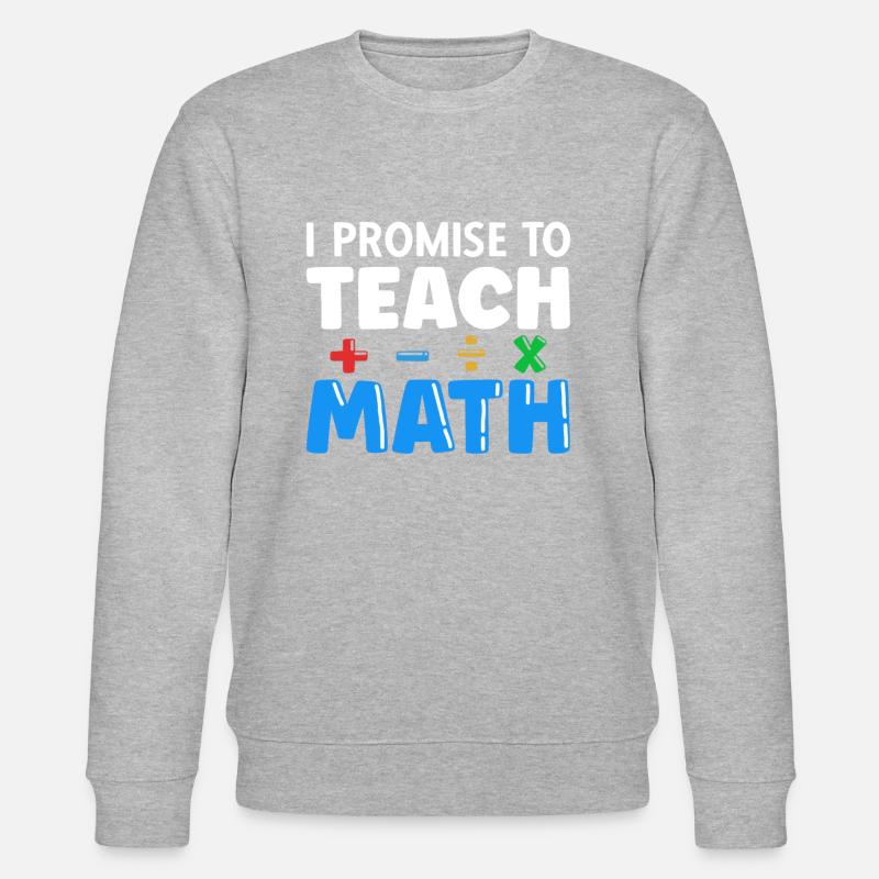 Mathelehrer Spruch Mathematiker - Stanley/Stella Unisex Bio-Sweatshirt CHANGER  - Grau meliert