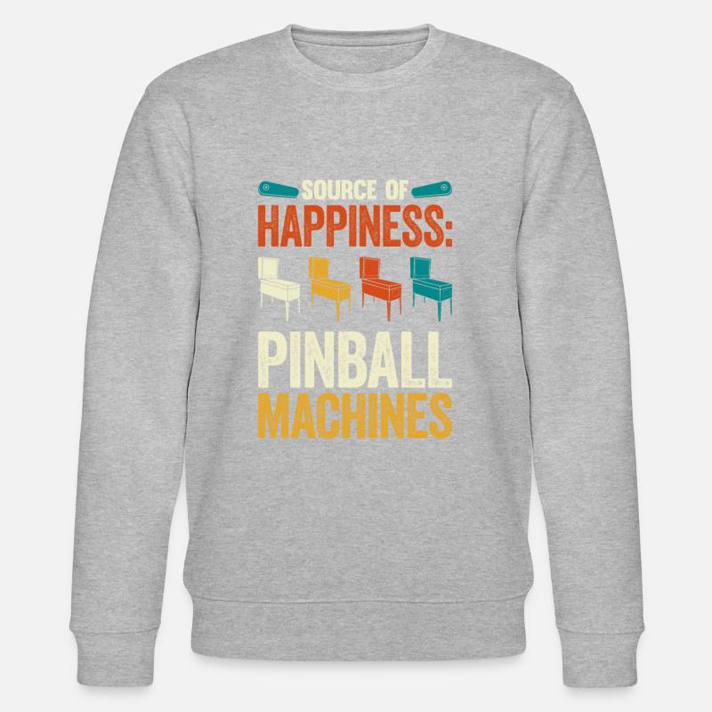 Pinball Machine Pinball Machine - Sweat bio CHANGER Stanley/Stella Unisexe - gris chiné