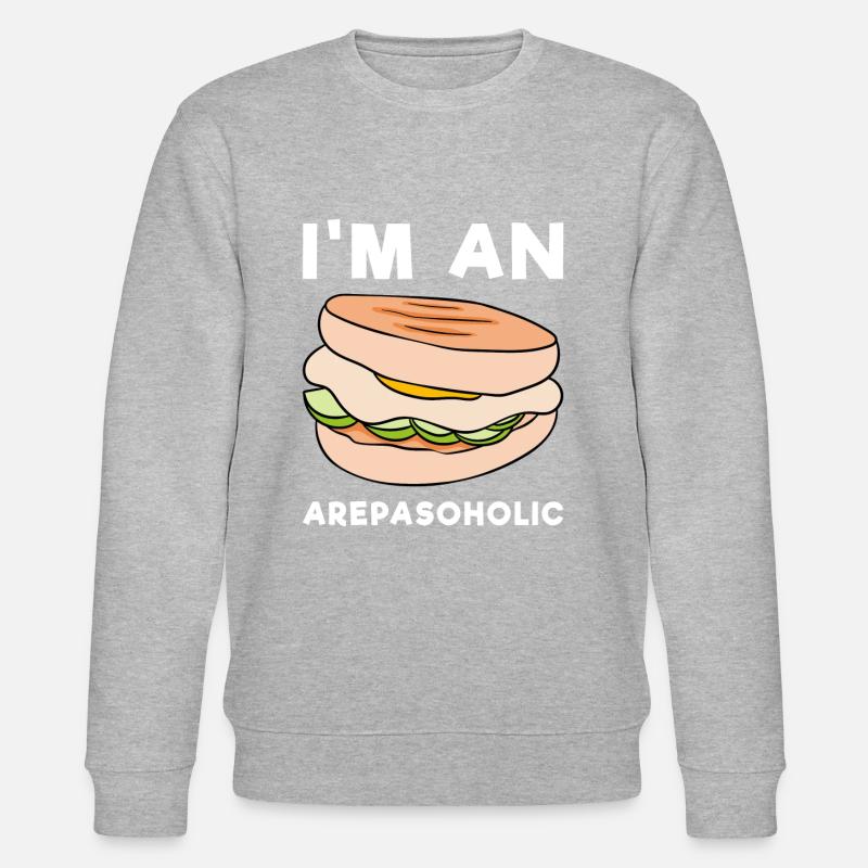 I'm An Arepasoholic - Stanley/Stella Unisex Bio-Sweatshirt CHANGER  - Grau meliert