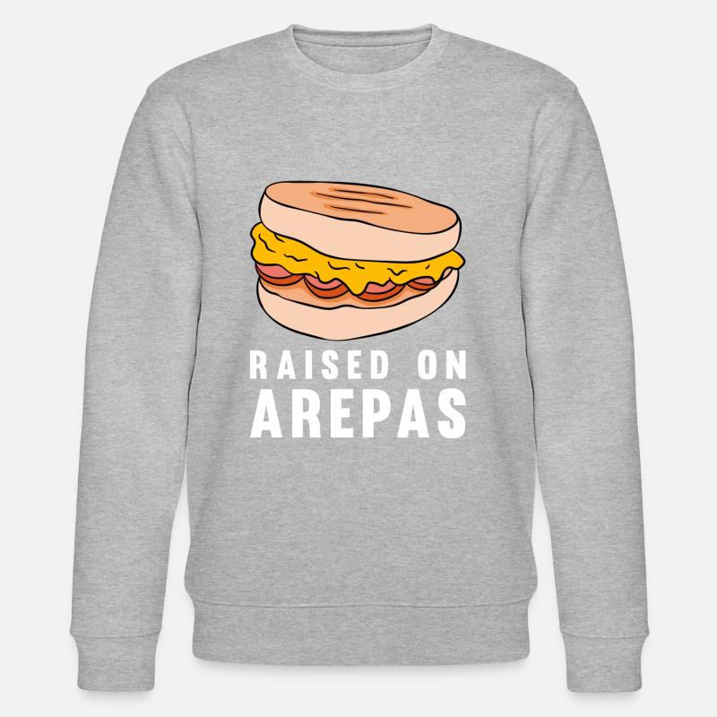 Raised On Arepas - Stanley/Stella Unisex Bio-Sweatshirt CHANGER  - Grau meliert