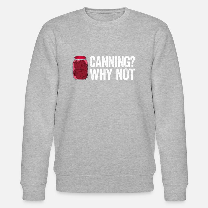 Mise en conserve drôle - Sweat bio CHANGER Stanley/Stella Unisexe - gris chiné