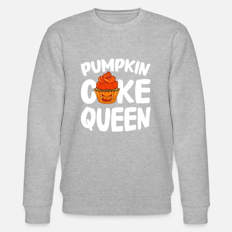 Bäcker Halloween Geschenke Konditor - Stanley/Stella Unisex Bio-Sweatshirt CHANGER  - Grau meliert