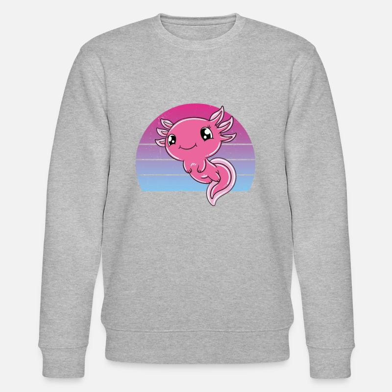 Axolotl mignon Axolotl drôle - Sweat bio CHANGER Stanley/Stella Unisexe - gris chiné