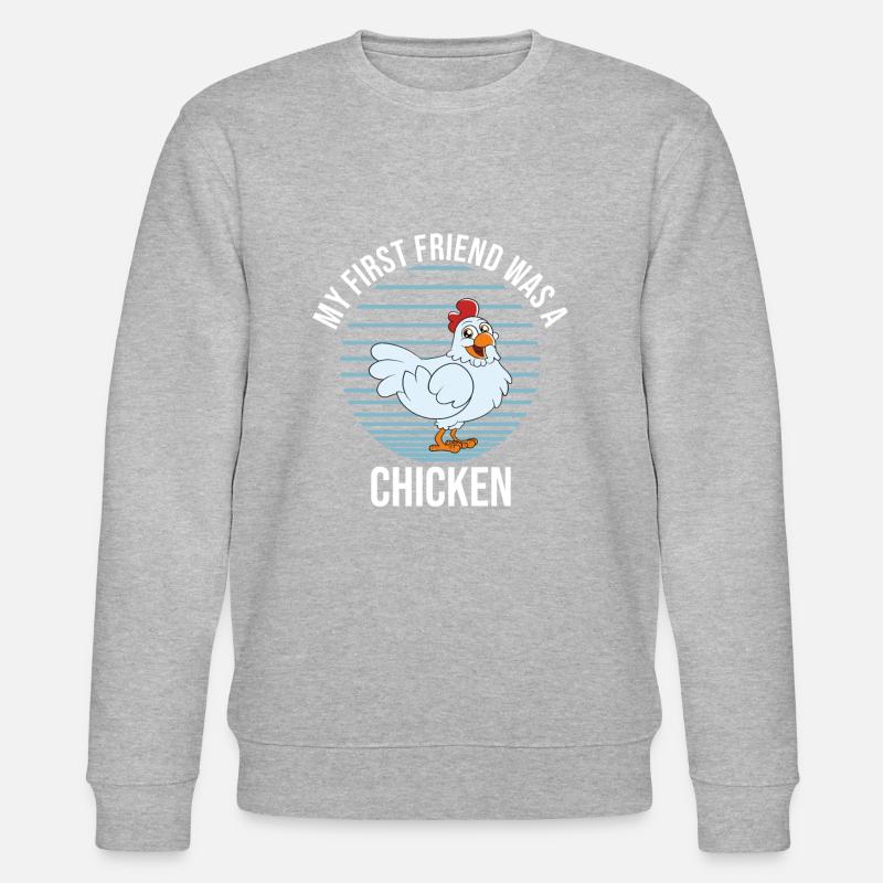 Drôle De Poulet Dire Poulet - Sweat bio CHANGER Stanley/Stella Unisexe - gris chiné