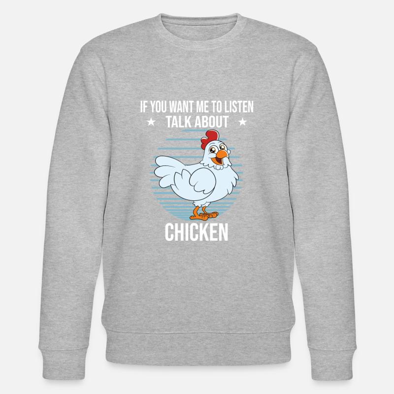 Drôle De Poulet Dire Poulet - Sweat bio CHANGER Stanley/Stella Unisexe - gris chiné