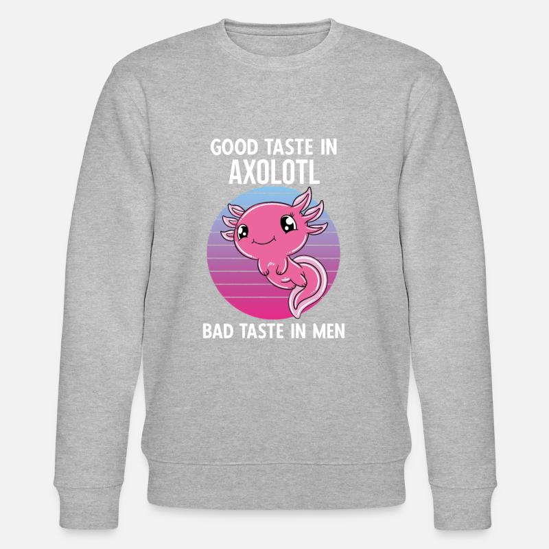 Axolotl drôle Axolotl mignon - Sweat bio CHANGER Stanley/Stella Unisexe - gris chiné