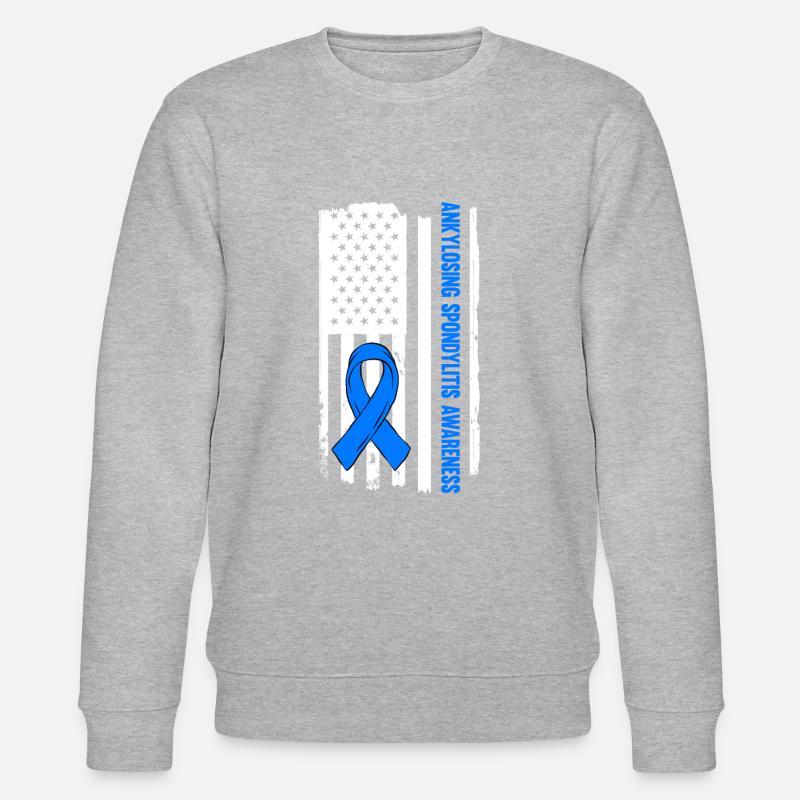 Ankylosing spondylitis, ankylosing spondylitis - Stanley/Stella CHANGER Unisex Organic Sweatshirt - heather grey