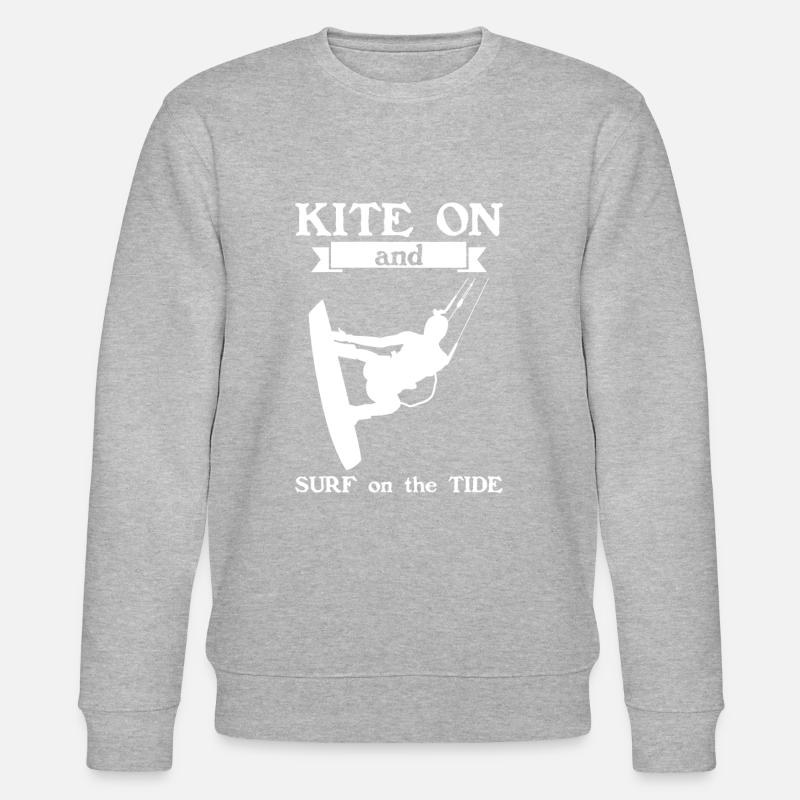 Kitesurf Kitesurf Kitesurf Kiteboarder - Sweat bio CHANGER Stanley/Stella Unisexe - gris chiné