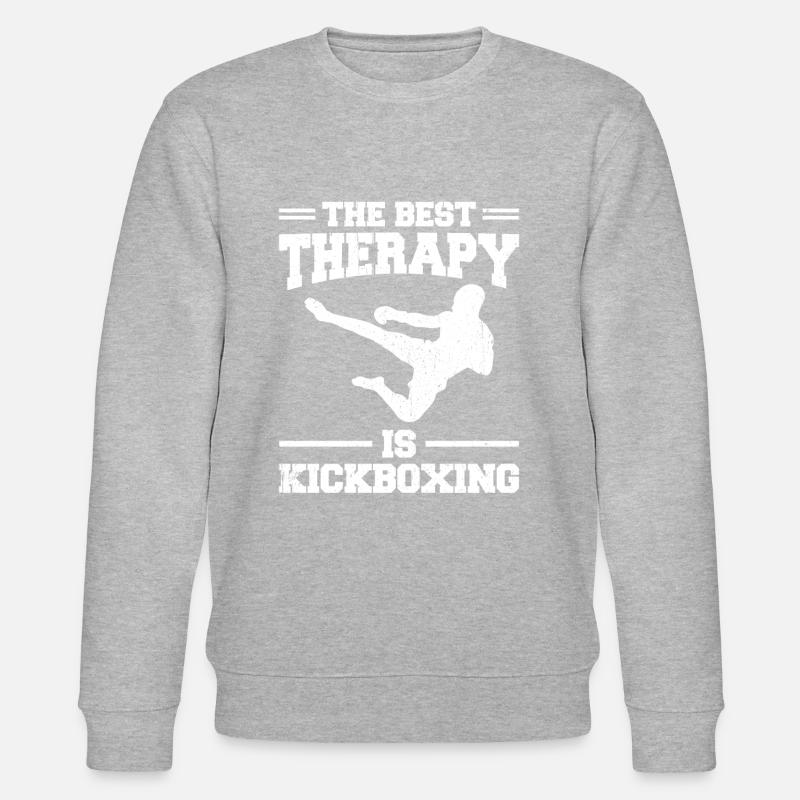 Kickboxen Kickboxer Kickboxing - Stanley/Stella Unisex Bio-Sweatshirt CHANGER  - Grau meliert