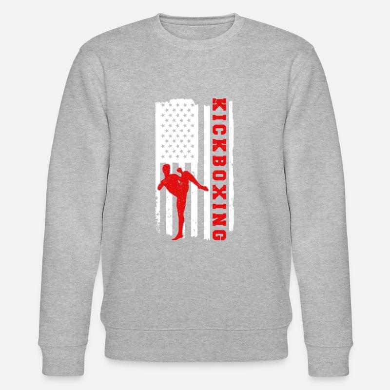 Kickboxen Kickboxer Kickboxing - Stanley/Stella Unisex Bio-Sweatshirt CHANGER  - Grau meliert