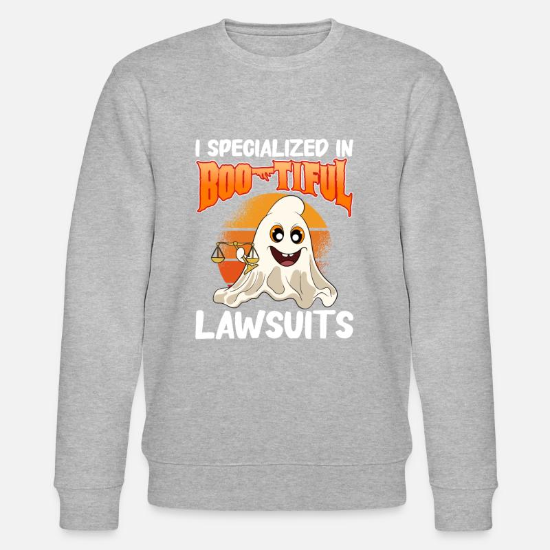 Avocat Halloween citrouille - Sweat bio CHANGER Stanley/Stella Unisexe - gris chiné