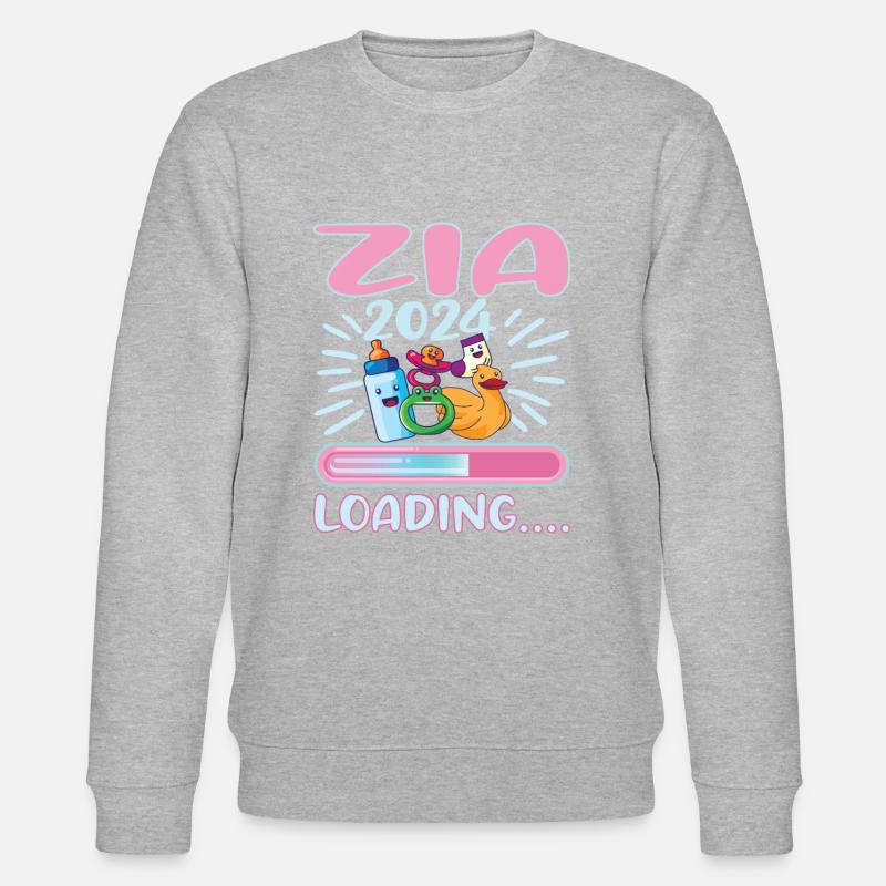 Zia 2024 Loading Tante 2024 - Stanley/Stella Unisex Bio-Sweatshirt CHANGER  - Grau meliert