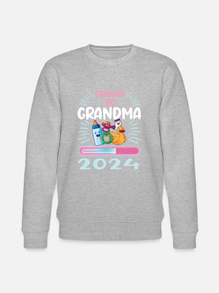 Granny 2024 Granny-to-be 2024 Loading - Stanley/Stella CHANGER Unisex Organic Sweatshirt - heather grey