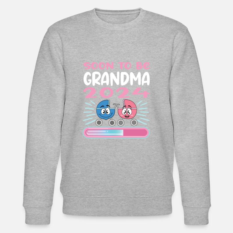 Granny 2024 Granny-to-be 2024 Loading - Stanley/Stella CHANGER Unisex Organic Sweatshirt - heather grey