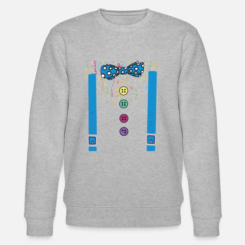 Costume de carnaval Carnaval Carnaval - Sweat bio CHANGER Stanley/Stella Unisexe - gris chiné