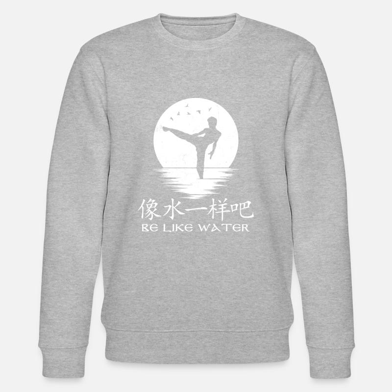 Sei wie Wasser - Stanley/Stella Unisex Bio-Sweatshirt CHANGER  - Grau meliert