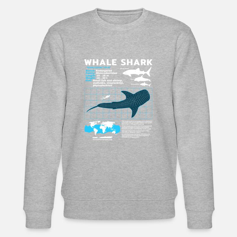 Whale Shark Datasheet - Stanley/Stella CHANGER Unisex Organic Sweatshirt - heather grey