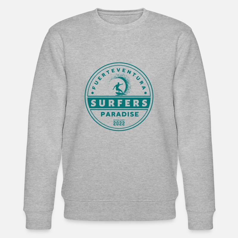 Fuerteventura - Surfers Paradise - Stanley/Stella Unisex Bio-Sweatshirt CHANGER  - Grau meliert