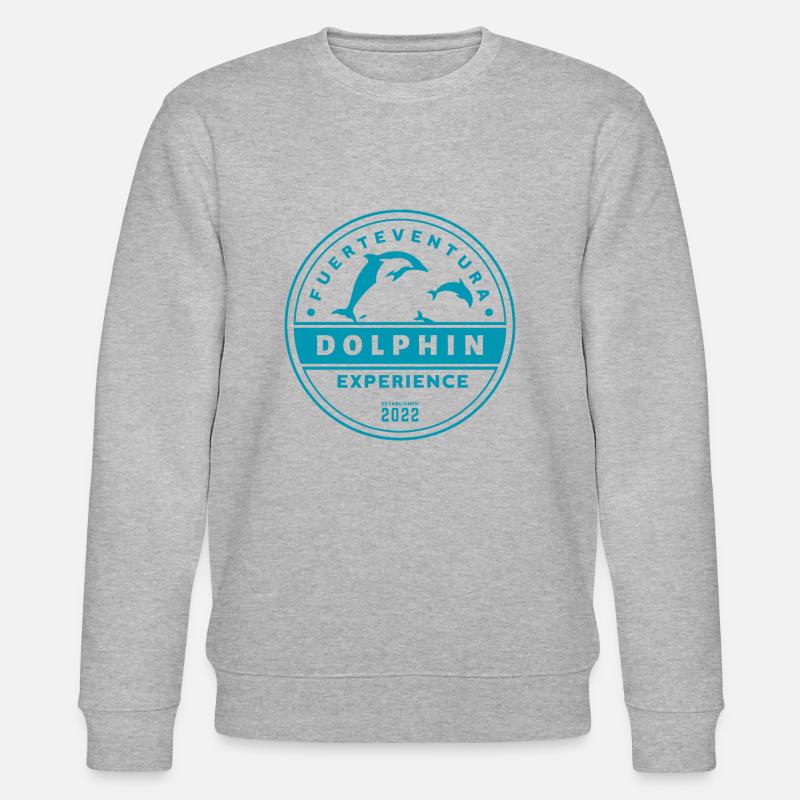Fuerteventura - Dolphin Experience - Stanley/Stella Unisex Bio-Sweatshirt CHANGER  - Grau meliert