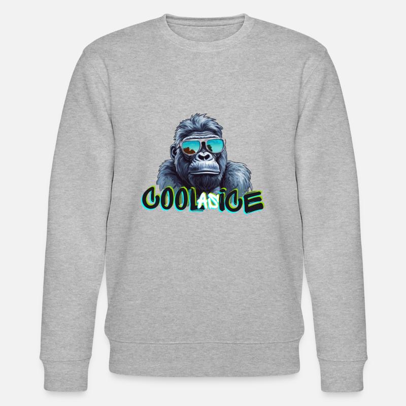 Cooler Gorilla - Stanley/Stella Unisex Bio-Sweatshirt CHANGER  - Grau meliert
