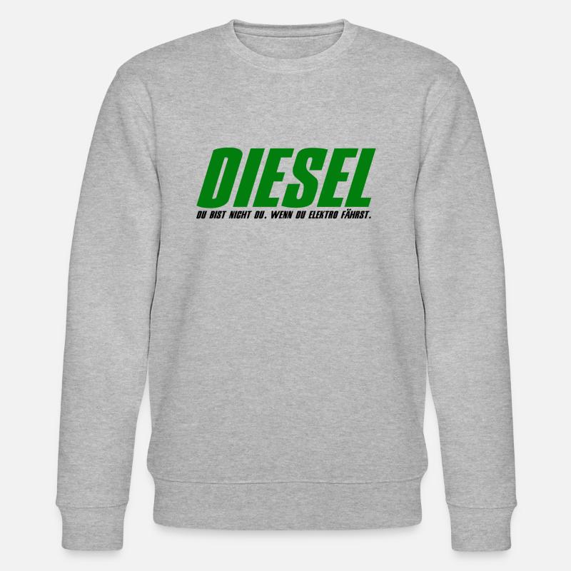 DIESEL, GESCHENK - Stanley/Stella Unisex Bio-Sweatshirt CHANGER  - Grau meliert