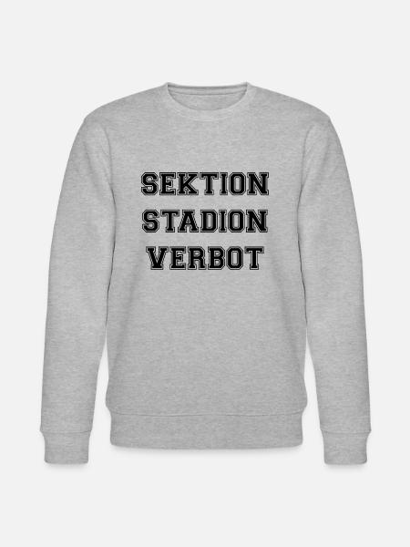 Sektion Stadionverbot - Stanley/Stella Unisex Bio-Sweatshirt CHANGER - Grau meliert