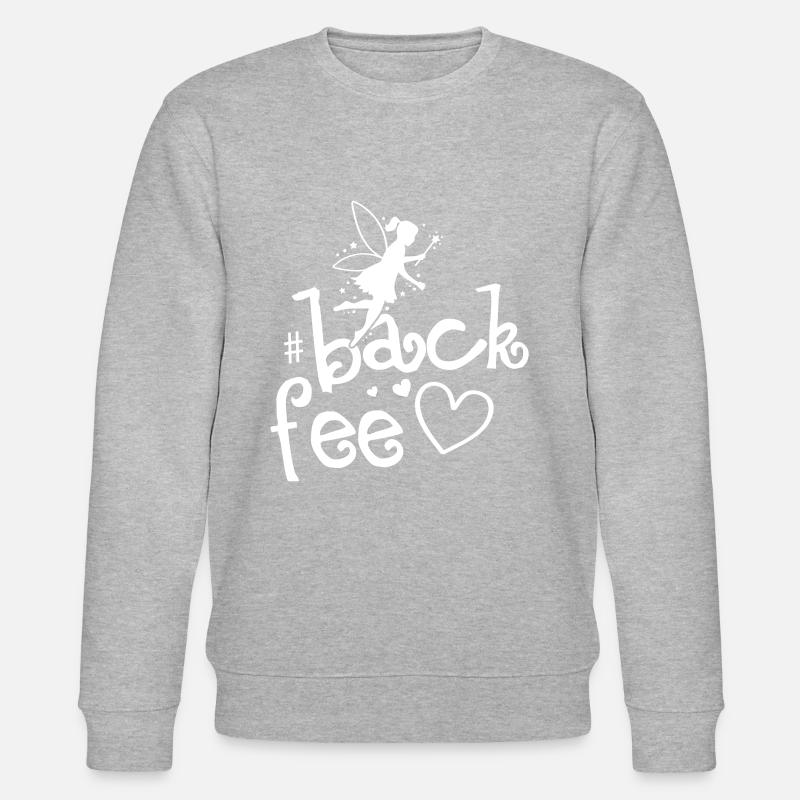 Fée Backen coeur fée - Sweat bio CHANGER Stanley/Stella Unisexe - gris chiné