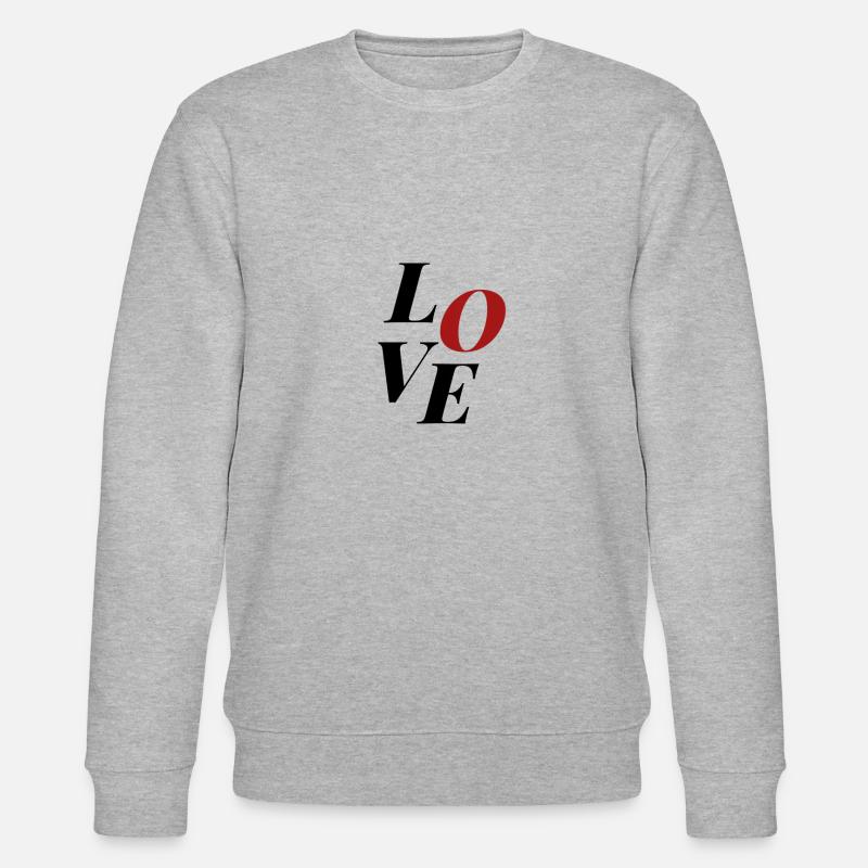 Liebe - Stanley/Stella Unisex Bio-Sweatshirt CHANGER  - Grau meliert