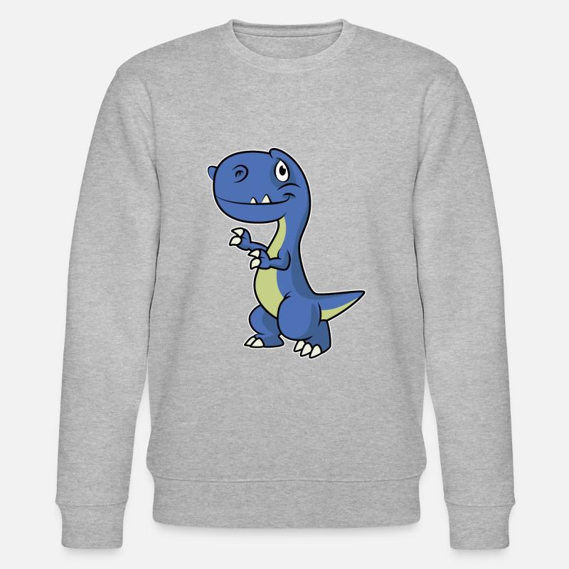 Dino - Stanley/Stella Unisex Bio-Sweatshirt CHANGER - Grau meliert