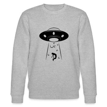 Aliens - Stanley/Stella Unisex Bio-Sweatshirt CHANGER  - Grau meliert - Vorne - Nik (191cm) & Marisol (170cm)