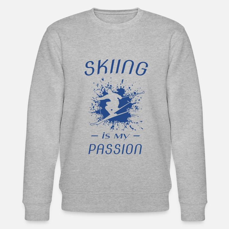 skiing - Stanley/Stella Unisex Bio-Sweatshirt CHANGER  - Grau meliert