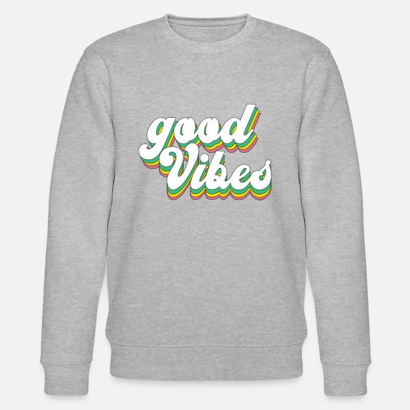 Good Vibes - Stanley/Stella Unisex Bio-Sweatshirt CHANGER  - Grau meliert
