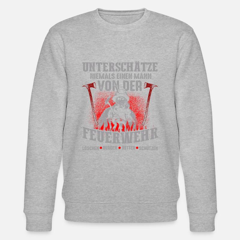Pompiers - Sweat bio CHANGER Stanley/Stella Unisexe - gris chiné
