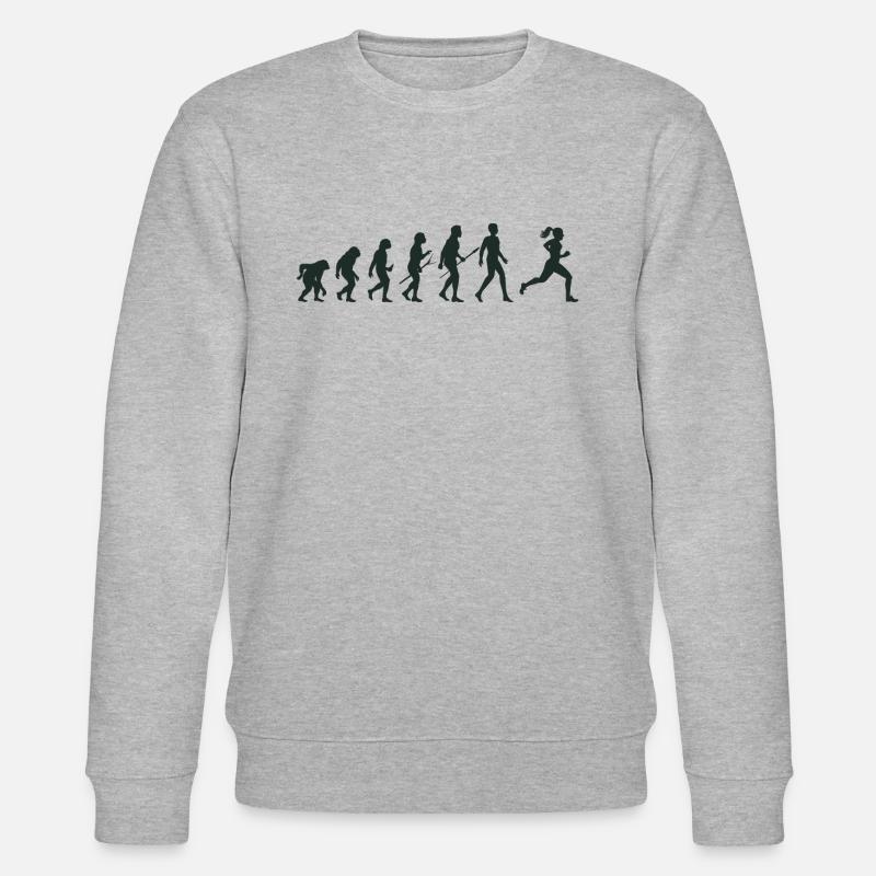 - Run! - Stanley/Stella Unisex Bio-Sweatshirt CHANGER  - Grau meliert