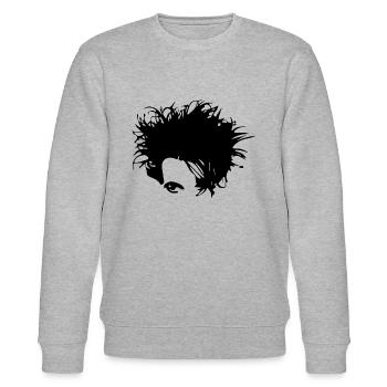 Chemise gothique New Wave Head des années 80 pour musique - Sweat bio CHANGER Stanley/Stella Unisexe - gris chiné - Devant - Nik (191cm) & Marisol (170cm)