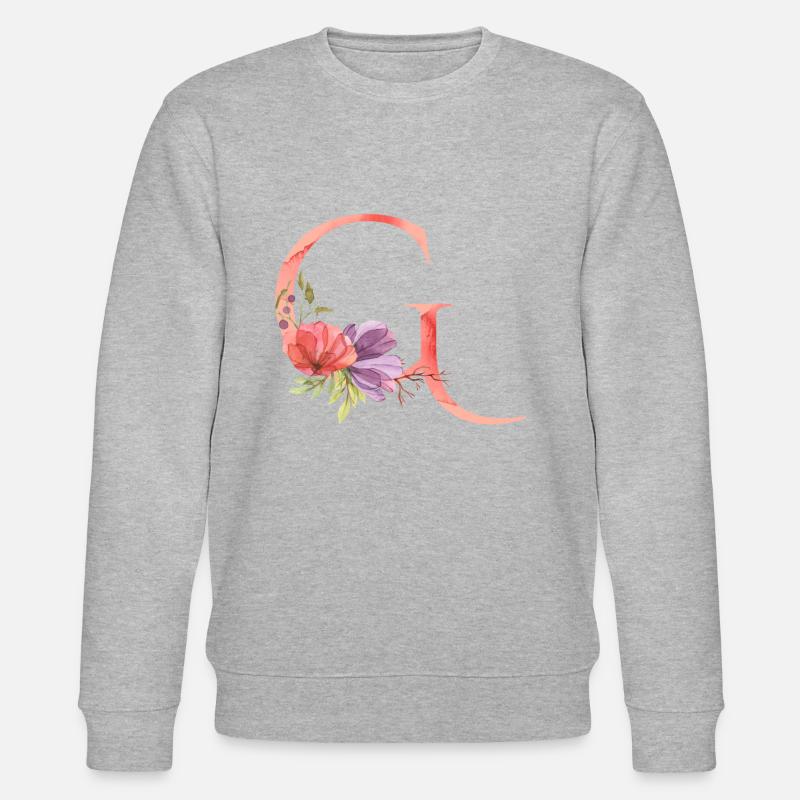 Buchstabe G - Stanley/Stella Unisex Bio-Sweatshirt CHANGER  - Grau meliert