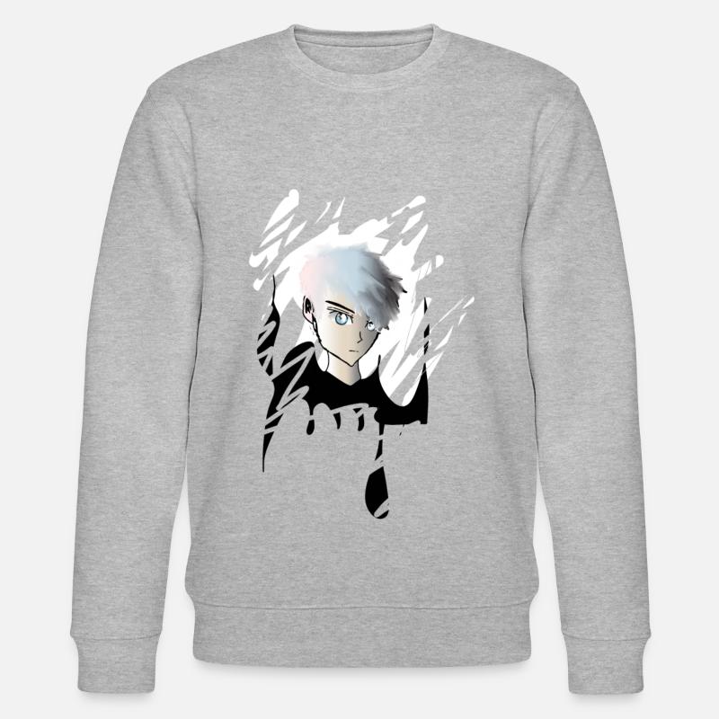 Garçon à l'anime - Sweat bio CHANGER Stanley/Stella Unisexe - gris chiné