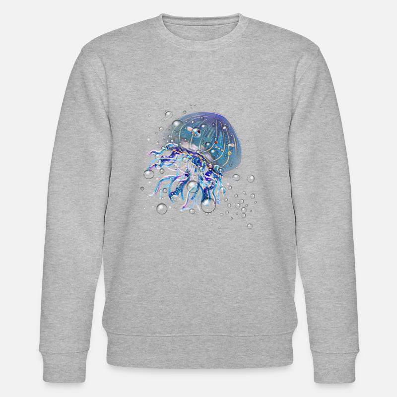 Jellyfish - Stanley/Stella Unisex Bio-Sweatshirt CHANGER  - Grau meliert