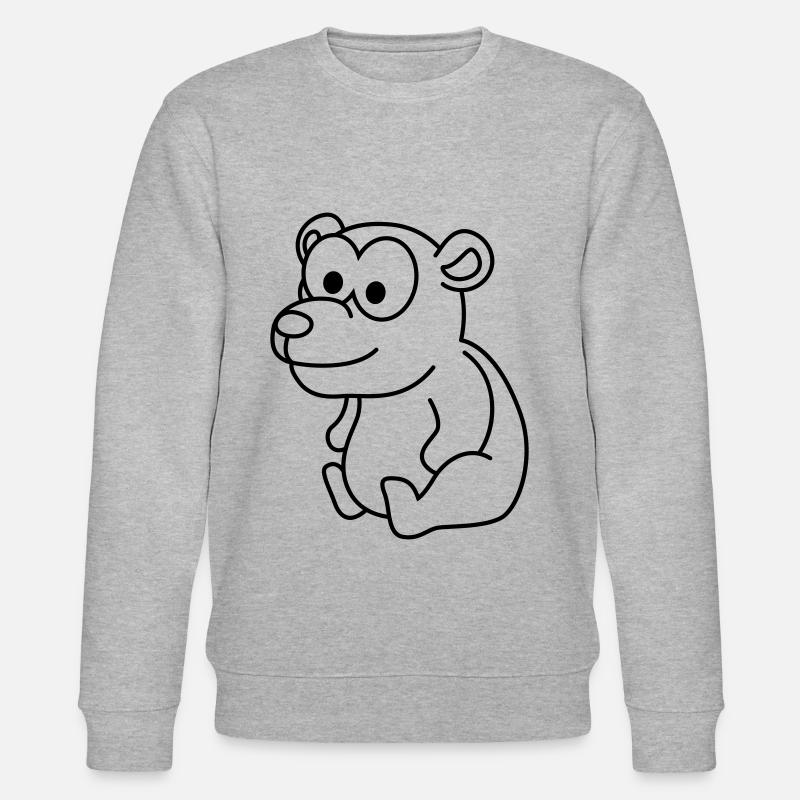 Bande dessinée Bear - Sweat bio CHANGER Stanley/Stella Unisexe - gris chiné