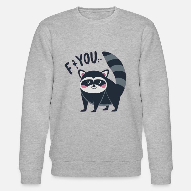 Waschbär - Stanley/Stella Unisex Bio-Sweatshirt CHANGER  - Grau meliert