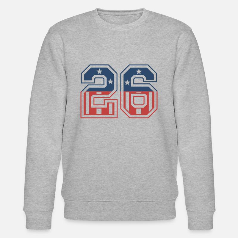 Numéro 26 États-Unis - Sweat bio CHANGER Stanley/Stella Unisexe - gris chiné