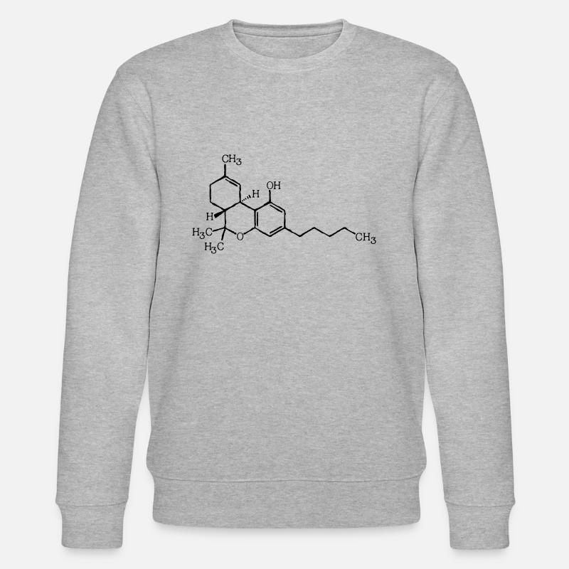 THC molecular formula - Stanley/Stella CHANGER Unisex Organic Sweatshirt - heather grey